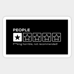 People Review Sarcastic Magnet